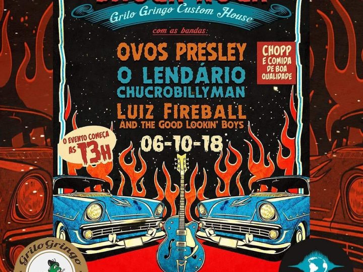 Grilo Gringo Custom House recebe, no dia 06 de outubro, a festa de 1 ano do Programa Shock Rock