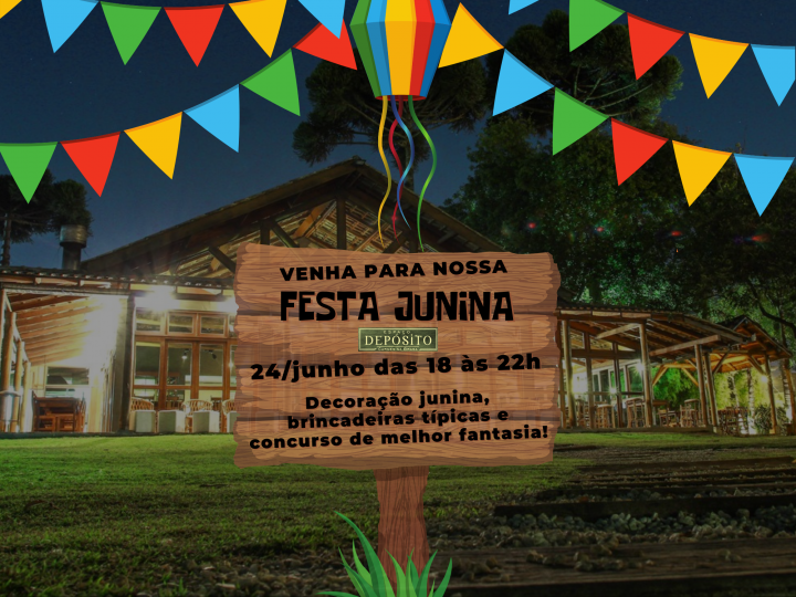 Restaurante Espaço Depósito promove Festa Junina nesta sexta-feira, 24 de junho